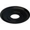 Ekena Millwork Bradford Ceiling Medallion (Fits Canopies up to 6 5/8"), 12 1/2"OD x 3 7/8"ID x 3/4"P, Jet Black CM12BRBLF - alternate 3